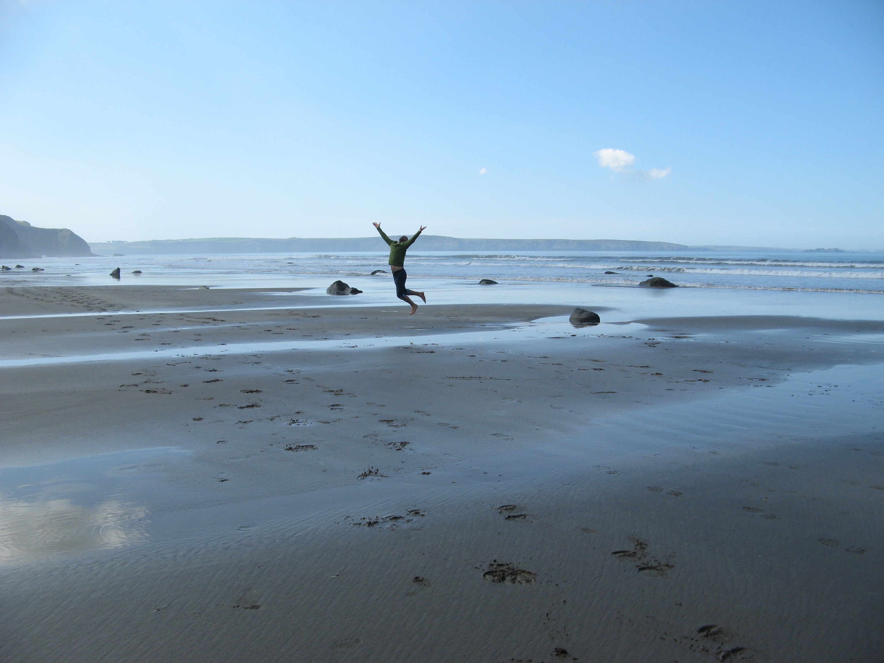 Picture of person jumping for joy